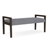 Picture of Lesro Brooklyn BK2001 Fabric Upholstered 2 Seat Bench