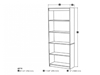Picture of Bestar 65715 Bookcase