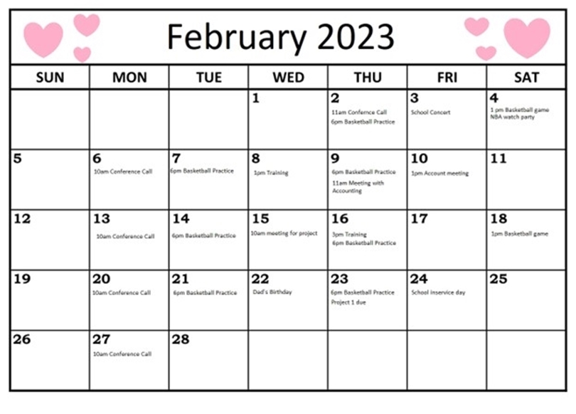 Settling into February