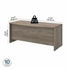 Picture of Bush Business Furniture Studio C SCD172 72W x 36D Bow Front Desk