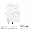 Picture of Bush Business Furniture Studio C SCF216 3 Drawer Mobile File Cabinet