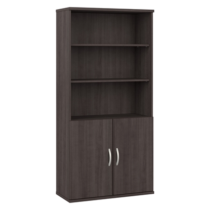 Picture of Studio C STC015 Tall 5 Shelf Bookcase with Doors