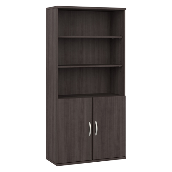 Picture of Studio C STC015 Tall 5 Shelf Bookcase with Doors