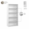 Picture of Studio C STC015 Tall 5 Shelf Bookcase with Doors