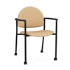 Picture of Lesro CX1131 Chat Upholstered Guest Chair with Casters