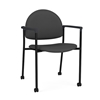 Picture of Lesro CX1131 Chat Upholstered Guest Chair with Casters