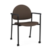 Picture of Lesro CX1131 Chat Upholstered Guest Chair with Casters