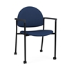 Picture of Lesro CX1131 Chat Upholstered Guest Chair with Casters