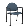 Picture of Lesro CX1131 Chat Upholstered Guest Chair with Casters