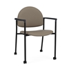 Picture of Lesro CX1131 Chat Upholstered Guest Chair with Casters