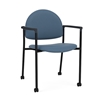 Picture of Lesro CX1131 Chat Upholstered Guest Chair with Casters