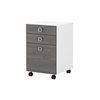 Picture of Office by kathy ireland® Echo KI60201 Three Drawer Mobile File Cabinet - Assembled