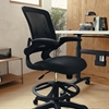 Picture of Kale BL-ZP-8805D Mid-Back Mesh Drafting Chair with Flip-Up Arms