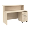 Picture of Arrive ARV002 60W x 30D Reception Desk with Shelf and Mobile File Cabinet