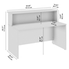 Picture of Arrive ARV001 60W x 30D Reception Desk with Shelf