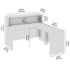 Picture of Arrive ARV003 60W x 72D L Shaped Reception Desk with Shelf