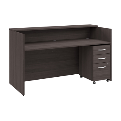 Picture of Arrive ARV005 72W x 30D Reception Desk with Shelf and Mobile File Cabinet