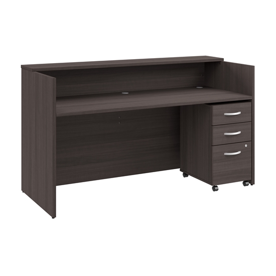 Picture of Arrive ARV005 72W x 30D Reception Desk with Shelf and Mobile File Cabinet