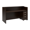 Picture of Arrive ARV005 72W x 30D Reception Desk with Shelf and Mobile File Cabinet