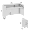 Picture of Arrive ARV005 72W x 30D Reception Desk with Shelf and Mobile File Cabinet