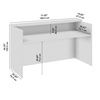 Picture of Arrive AVD172 72W x 30D Reception Desk with Shelf