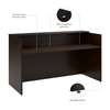 Picture of Arrive AVD172 72W x 30D Reception Desk with Shelf