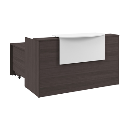 Picture of Arrive ARV010 72W x 72D L Shaped Reception Desk with Counter and Mobile File Cabinet