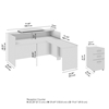 Picture of Arrive ARV010 72W x 72D L Shaped Reception Desk with Counter and Mobile File Cabinet