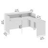 Picture of Arrive ARV006 72W x 72D L Shaped Reception Desk with Shelf