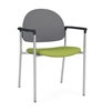 Picture of Lesro CX1141 Chat Guest Chair with Upholstered Seat and Poly Back