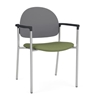 Picture of Lesro CX1141 Chat Guest Chair with Upholstered Seat and Poly Back