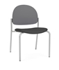 Picture of Lesro CX1142 Chat Armless Guest Chair with Upholstered Seat and Poly Back