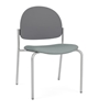 Picture of Lesro CX1142 Chat Armless Guest Chair with Upholstered Seat and Poly Back