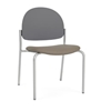 Picture of Lesro CX1142 Chat Armless Guest Chair with Upholstered Seat and Poly Back