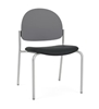 Picture of Lesro CX1142 Chat Armless Guest Chair with Upholstered Seat and Poly Back