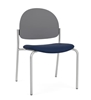 Picture of Lesro CX1142 Chat Armless Guest Chair with Upholstered Seat and Poly Back