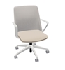 Picture of Global 8459 Prefer Mesh Back Chair with Alabaster Frame & Base