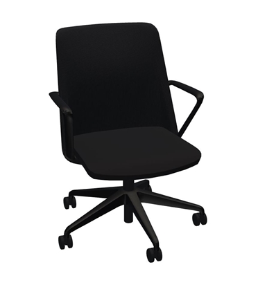 Picture of Global 8458 Prefer Mesh Back Chair with Black Frame & Base
