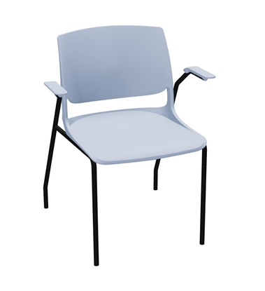 Picture of Global Rebound R5APPG Stacking Polypropylene Armchair