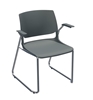 Picture of Global Rebound R6APP Sled Base Stacking Armchair with Chrome Frame