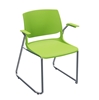 Picture of Global Rebound R6APP Sled Base Stacking Armchair with Chrome Frame