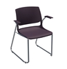Picture of Global Rebound R6APP Sled Base Stacking Armchair with Chrome Frame