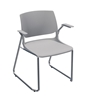 Picture of Global Rebound R6APP Sled Base Stacking Armchair with Chrome Frame