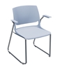 Picture of Global Rebound R6APP Sled Base Stacking Armchair with Chrome Frame