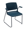 Picture of Global Rebound R6APP Sled Base Stacking Armchair with Chrome Frame