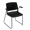Picture of Global Rebound R6APP Sled Base Stacking Armchair with Chrome Frame