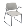 Picture of Global Rebound R6APP Sled Base Stacking Armchair with Chrome Frame