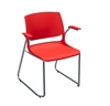 Picture of Global Rebound R6APP Sled Base Stacking Armchair with Chrome Frame