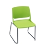Picture of Global Rebound R6NPP Sled Base Stacking Armless Chair with Chrome Frame