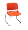 Picture of Global Rebound R6NPP Sled Base Stacking Armless Chair with Chrome Frame